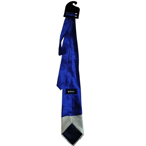 Dr Seuss The Grinch Max Reindeer Christmas Silk Tie Necktie Hand Sewn Blue - Picture 8 of 8